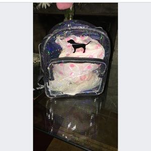 Pink mini backpack